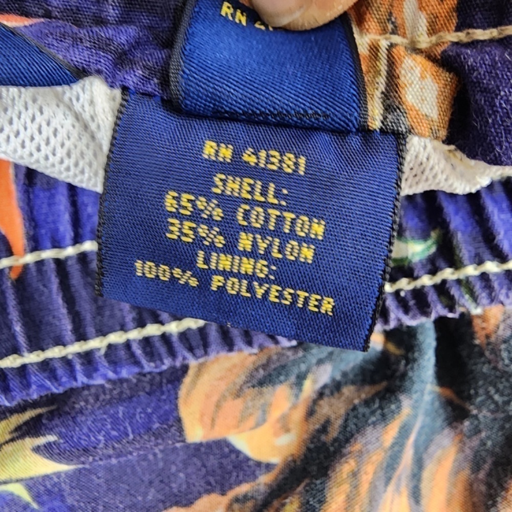 Polo Ralph Lauren - Swim Trunks Asian Style Dragon Eagle Tiger Mens Blue - Sz XL - Picture 4 of 11
